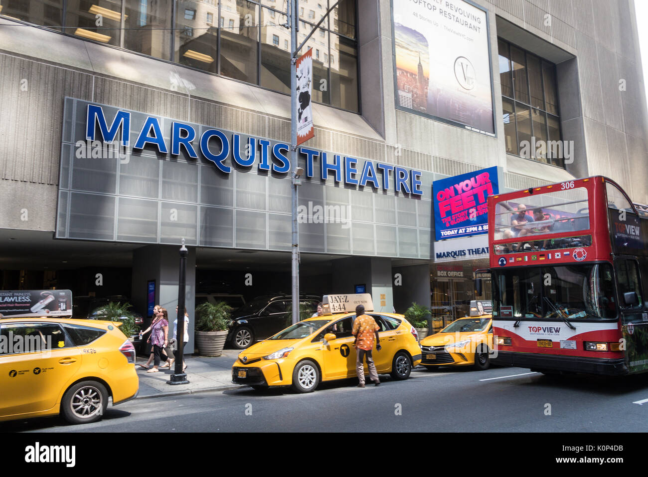 Marquis Theatre am Times Square, New York City, USA Stockfoto