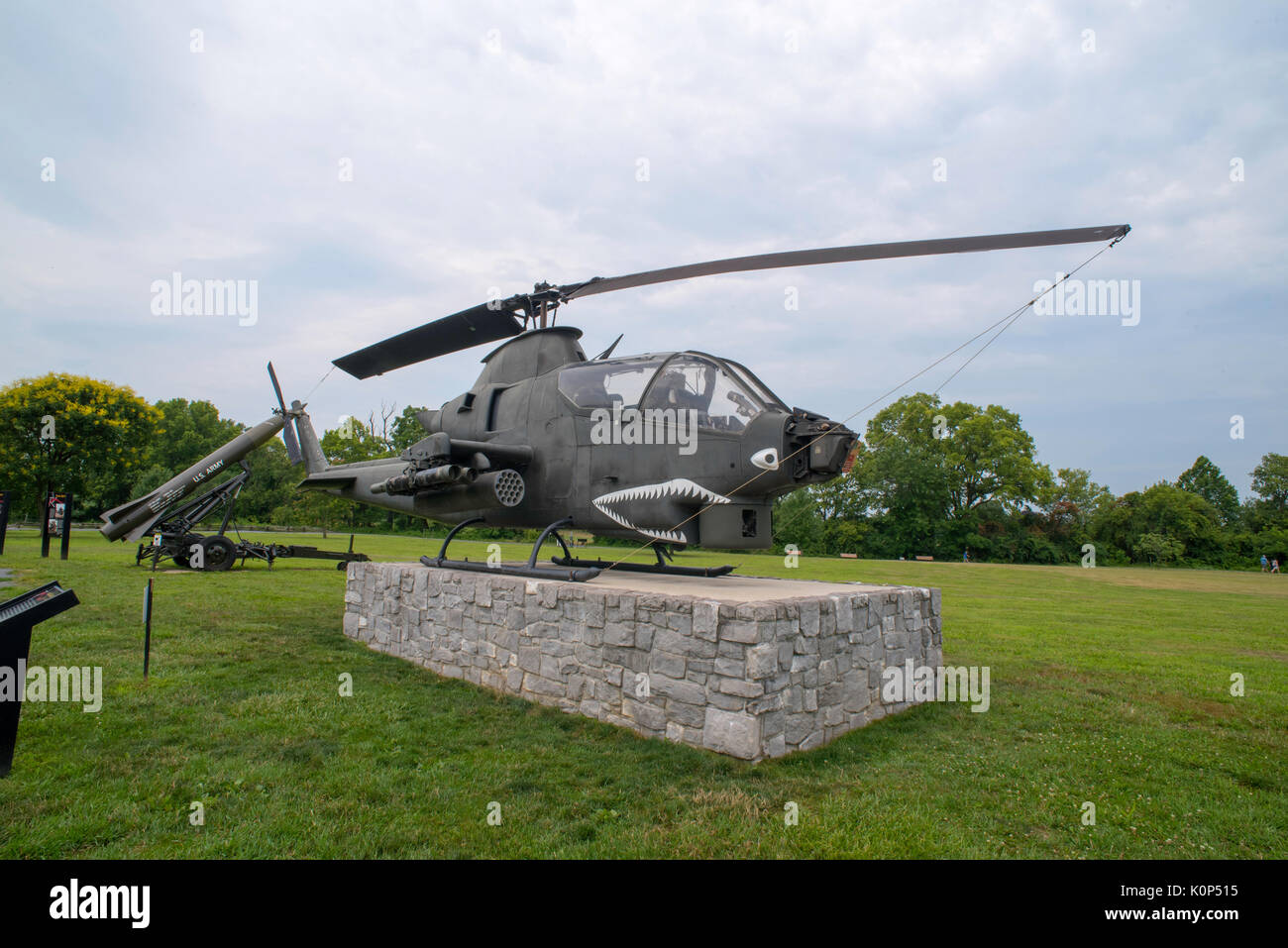 Hubschrauber der US Army AH1G Cobra im Heritage and Education Center der US Army in Carlisle, PA Stockfoto