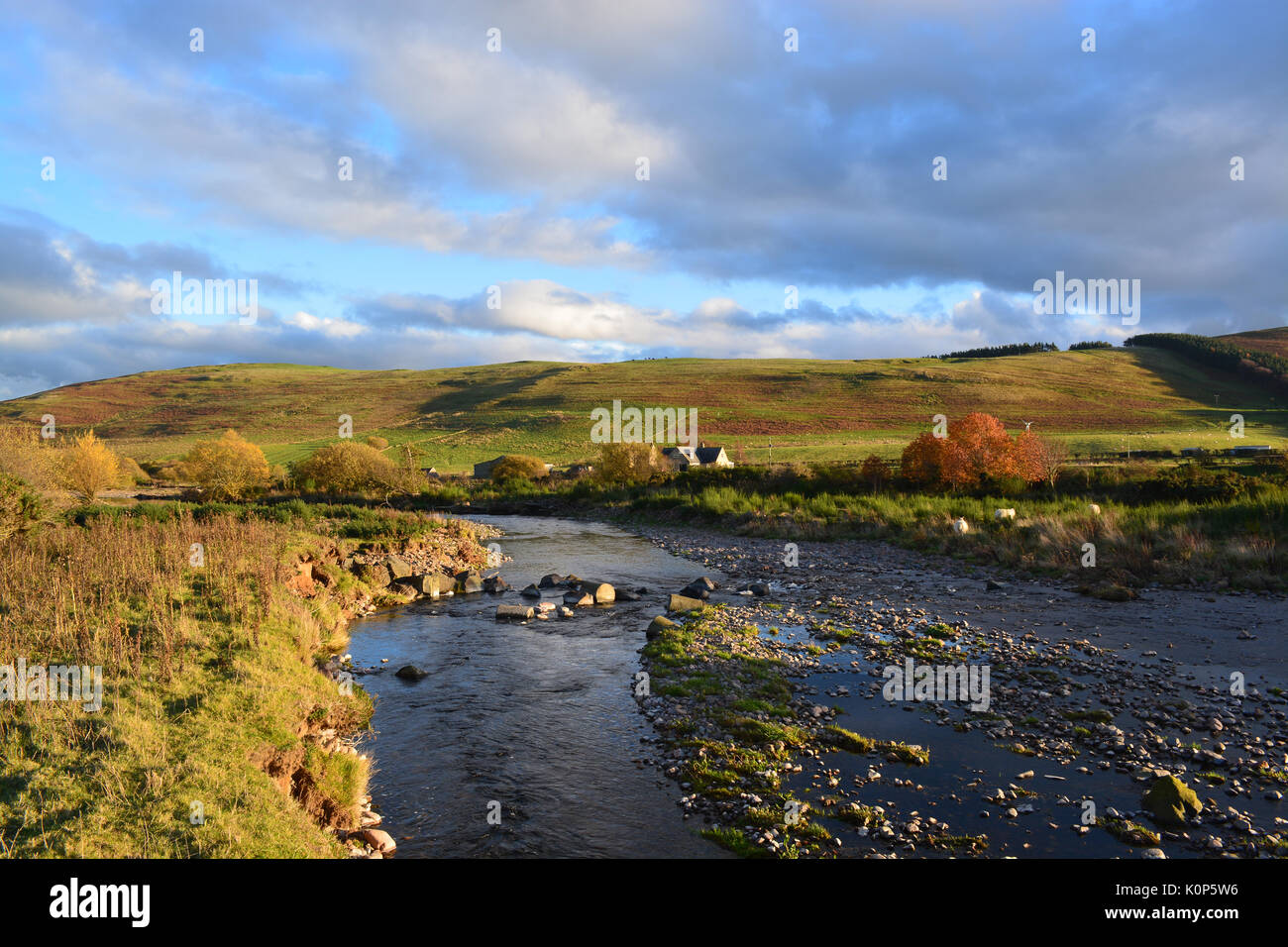 Breamish Fluss, Ingram Tal Northumberland Stockfoto