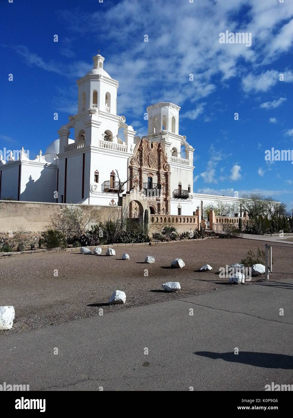 Mission San Xavier del Bac Stockfoto