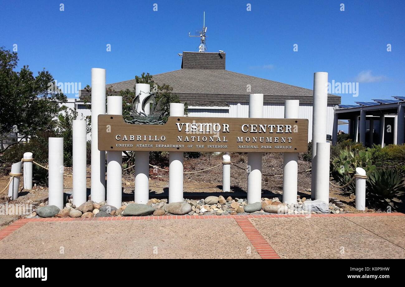 Cabrillo Visitor Center in Point Loma San Diego Stockfoto