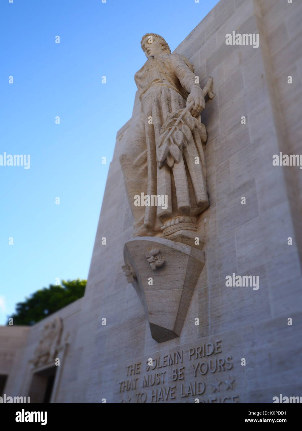 Der Nationalen Gedenkstätte Friedhof der Pazifischen Honolulu, Hawaii Stockfoto
