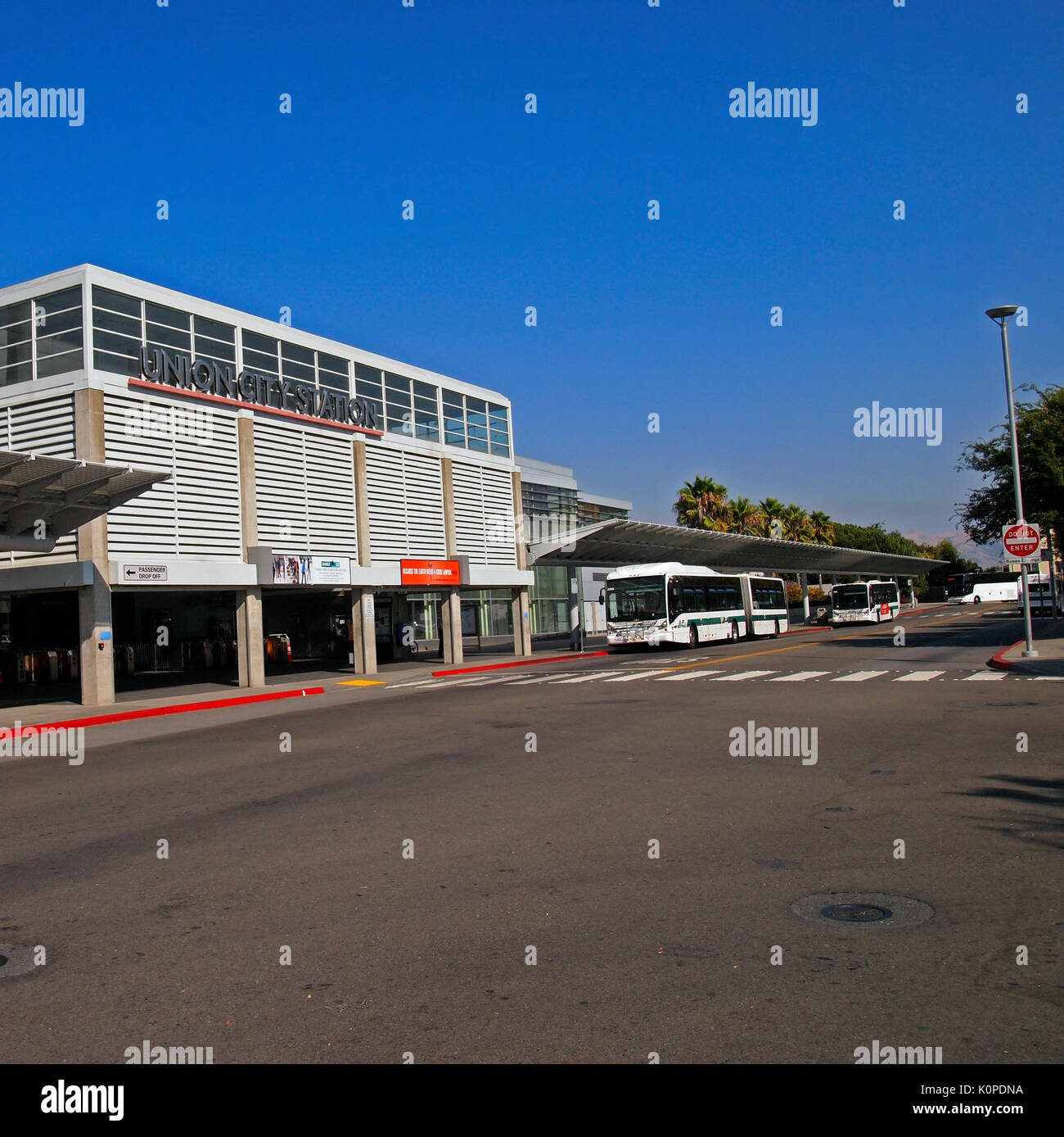 BART-Station in Union City, Kalifornien Stockfoto