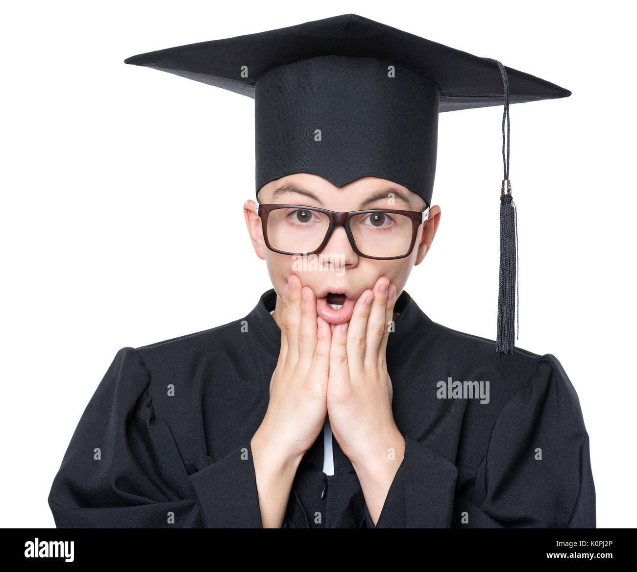 Graduate teenboy Studenten Stockfoto