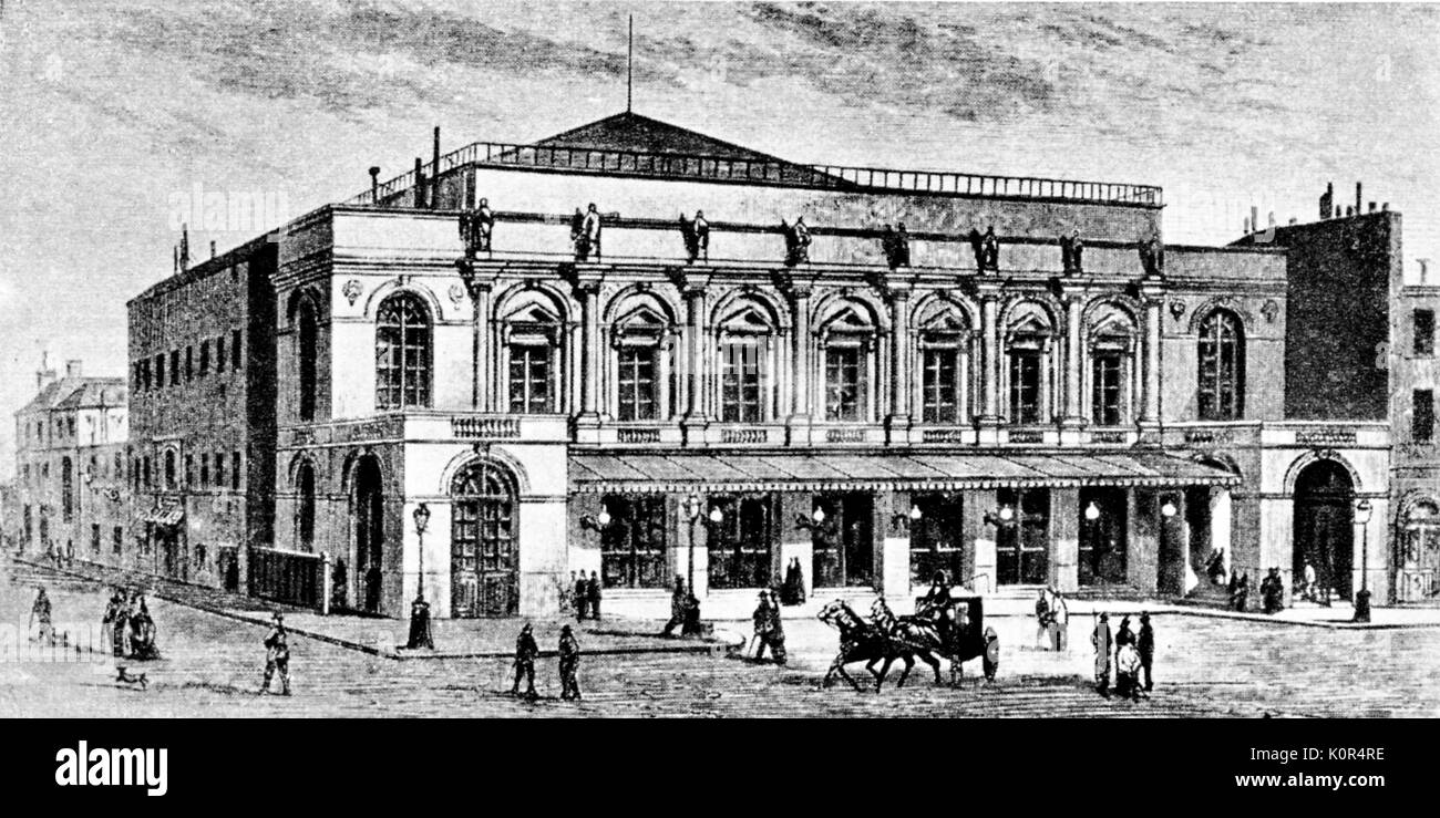 Paris 1850 Paris Opera Stockfoto