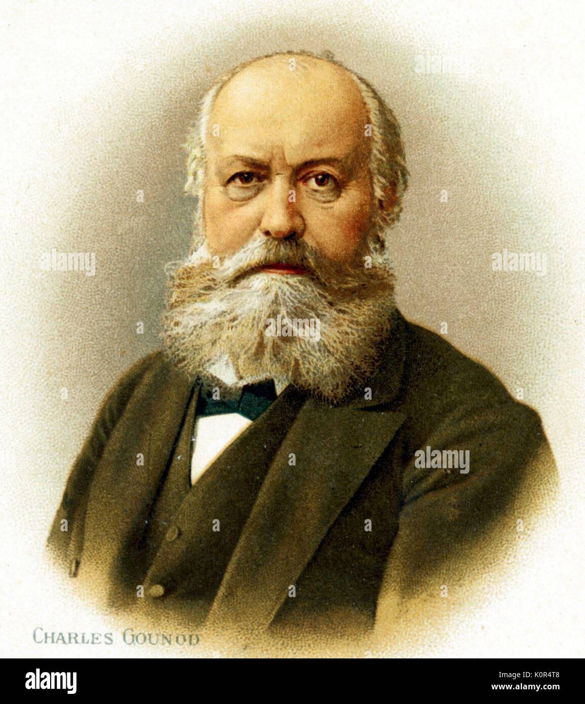 Charles Gounod - Portrait. Der französische Komponist 1818-1893. Stockfoto