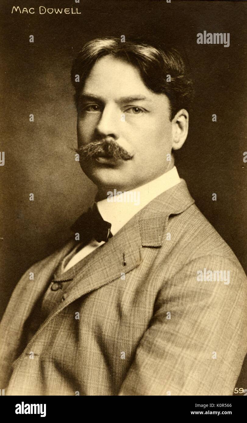 Edward Macdowell - Porträt des Amerikanischen Komponisten und Pianisten der Romantik, 1860-1908. Stockfoto