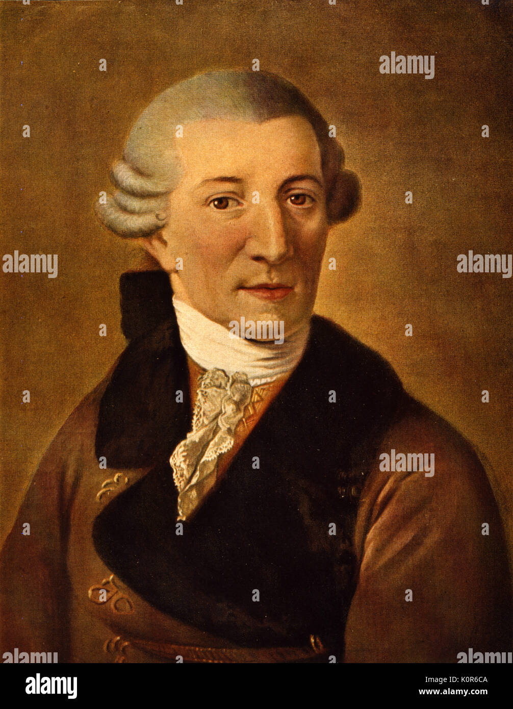 Franz Joseph Haydn - Porträt von Christian Ludwig Seehas. Österreichischen Komponisten, 31. März 1732 bis 31. Mai 1809 Stockfoto