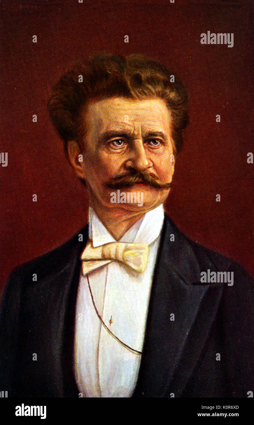 Johann Strauss II Portrait. Komponist, Dirigent und Violinist, 1825-1899 Stockfoto