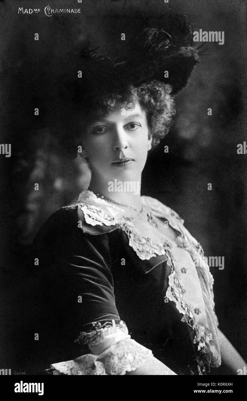 Cécile (Louise Stéphanie) Chaminade - Porträt des Französischen Pianisten und Komponisten (1857-1944) Stockfoto