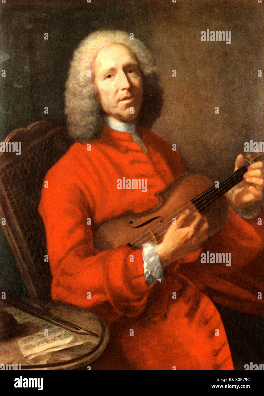 Nach Jean Philippe RAMEAU von Geretteten 1738 der französische Komponist und Theoretiker 1683-1764 gemalt von Jacques Andre Gespeichert 1702-1766. J P R: der französische Komponist und Theoretiker, 25. September 1683 - 12. September 1764. Stockfoto