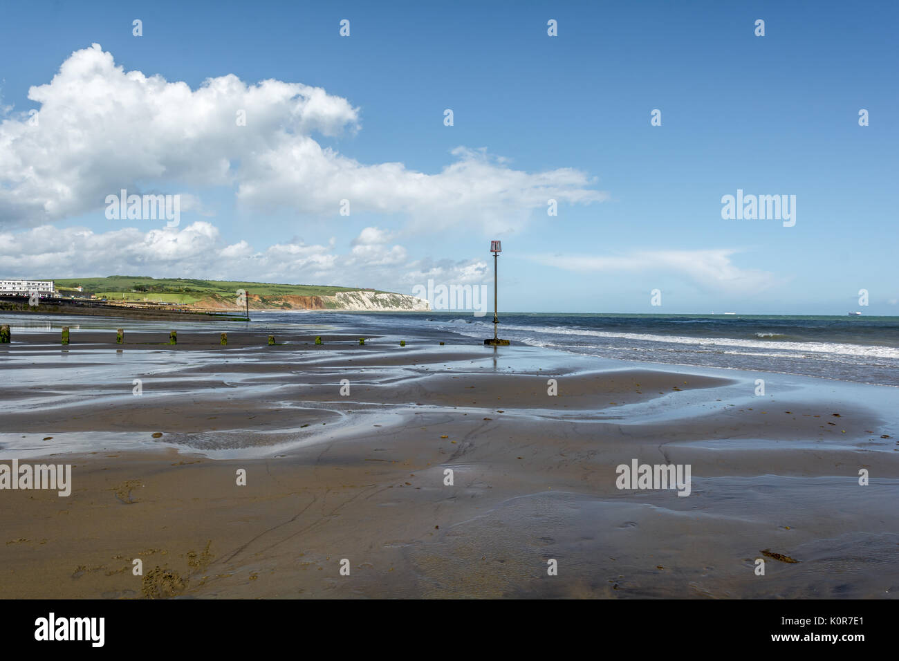 Sandown Beach Isle Of Wight Stockfoto