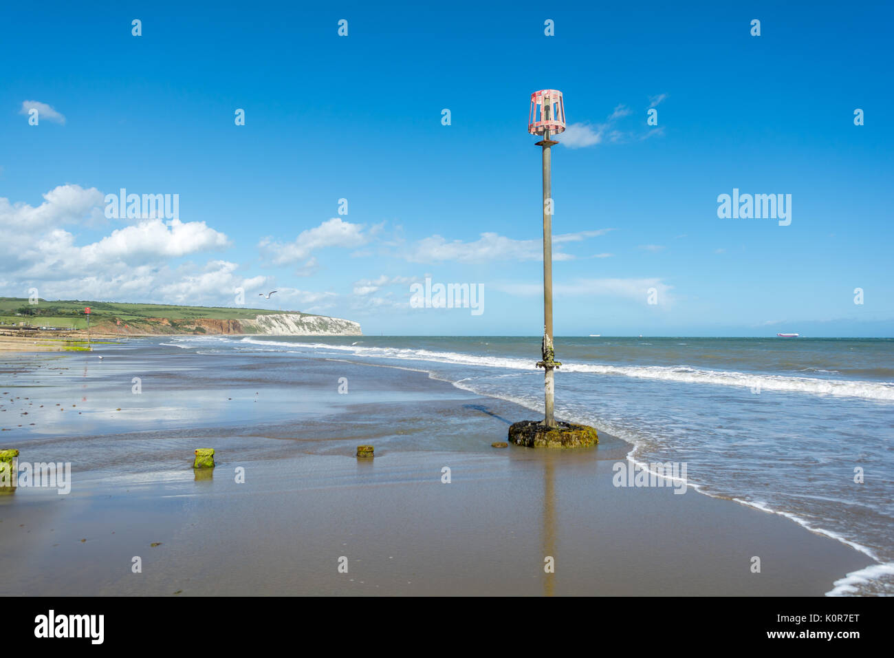 Sandown Beach Isle Of Wight Stockfoto
