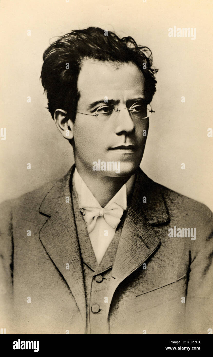 Gustav Mahler Portrait, 1898. Österreichischer Komponist und Dirigent, 1860-1911. Stockfoto