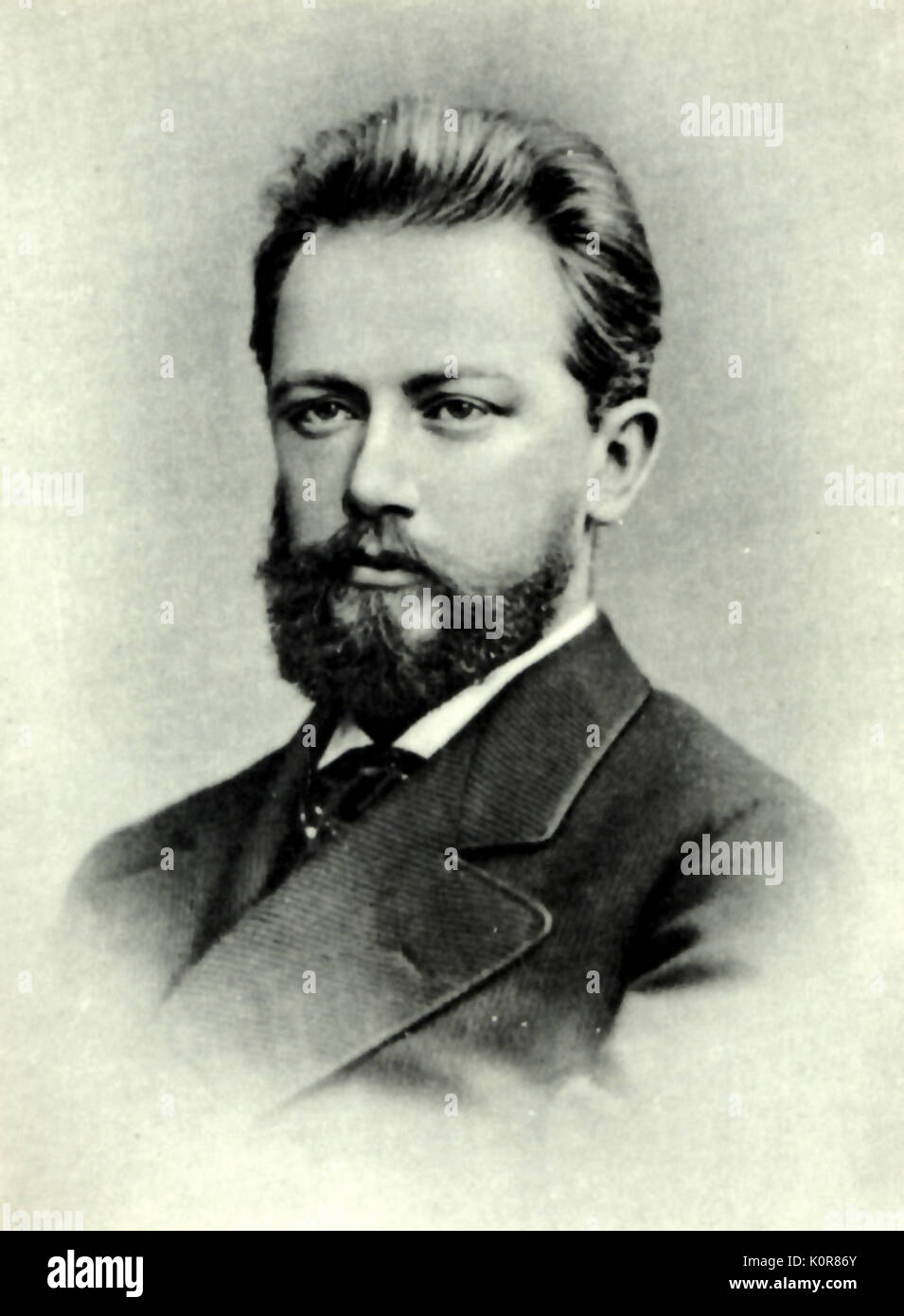 Pjotr I. Tschaikowsky Portrait im Jahre 1874. Russische Komponist 1840-1893 Stockfoto