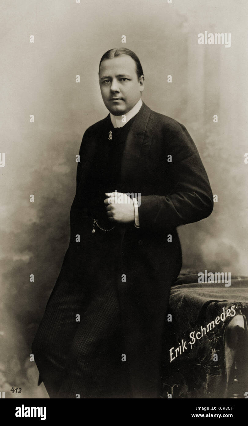 Erik Schmedes - Porträt - Dänische Tenor. 27 August 1866 - 23. März 1931 Stockfoto