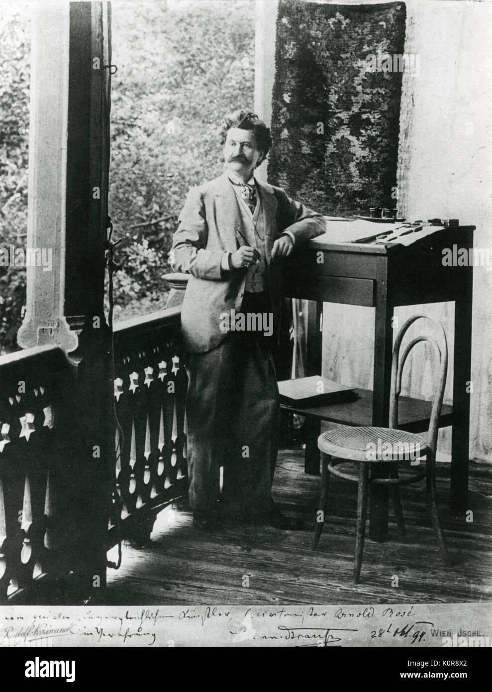 Johann Strauss im Jahre 1894. Der oesterreichische Komponist, Dirigent und Violinist, 1825-1899 Stockfoto