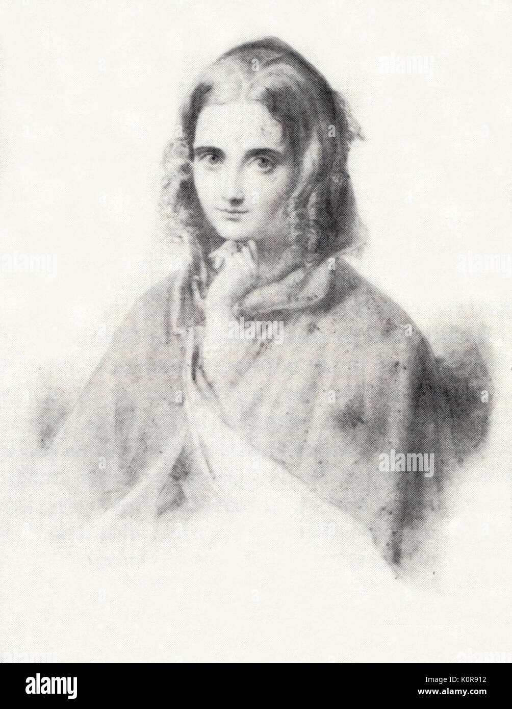 MENDELSSOHN, Cécile Jeanrenaud heiratete Felix Mendelssohn vom 28. März 1837. Deutsche Komponist, 1809-1847 Stockfoto