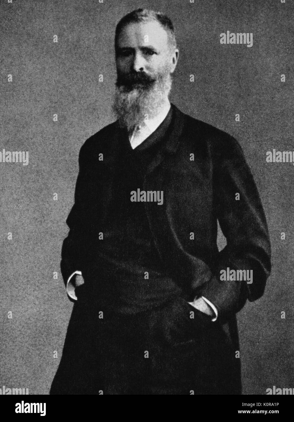 Fritz Simrock, Portrait. Dvoraks Musik 2 Januar 1837 - 20. August 1901 veröffentlicht. Stockfoto