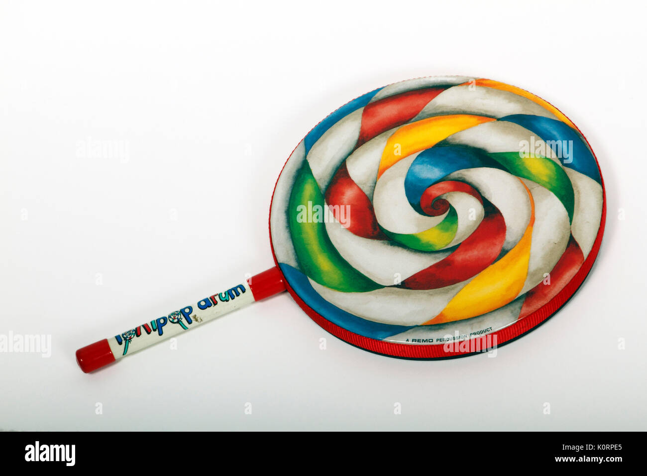 Schule Schlaginstrument, Lollipop Trommel von Remo gemacht Stockfoto