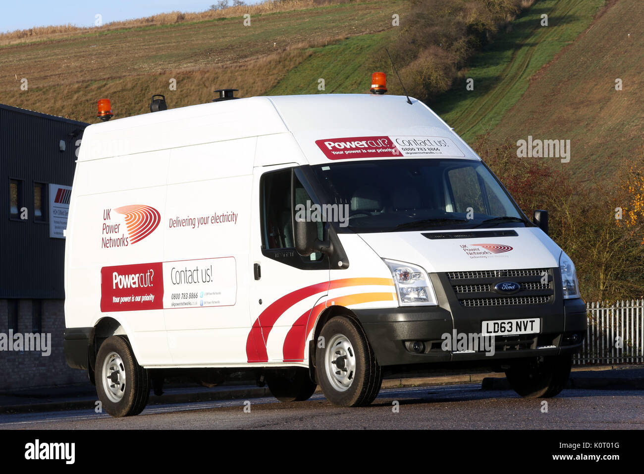 UK-Netzwerke neue Transporter 14. Dez. 2013 Stockfoto