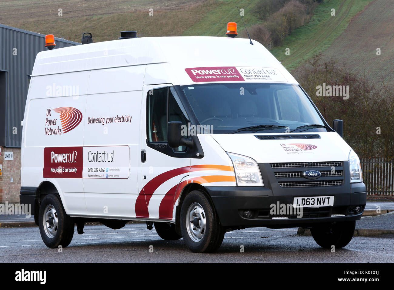 UK-Netzwerke neue Transporter 14. Dez. 2013 Stockfoto