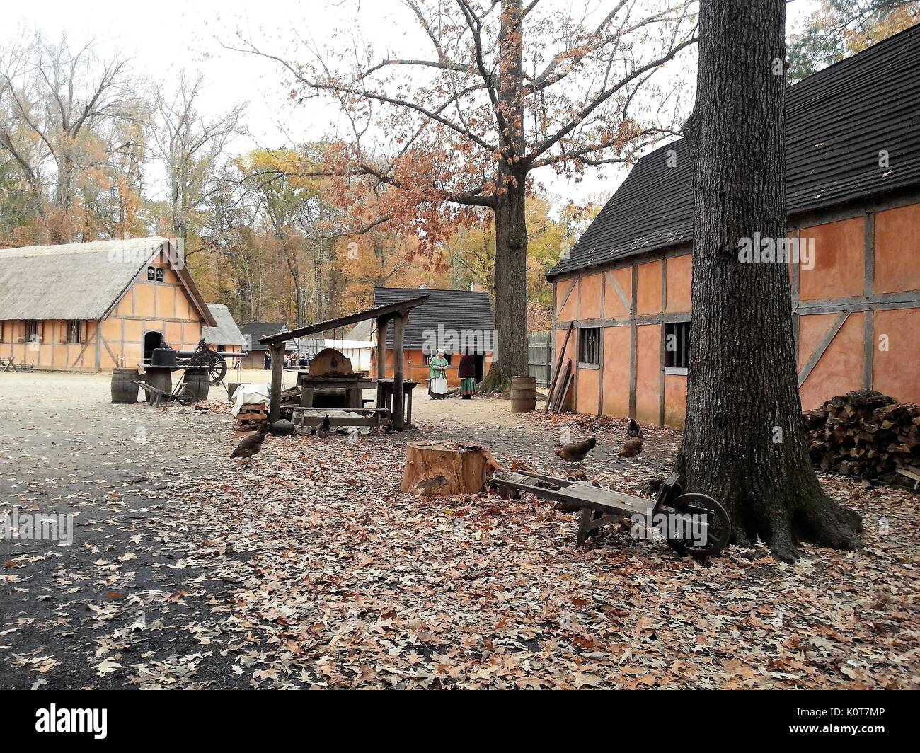 Von Jamestown, eine Living History Museum, Virginia Stockfoto