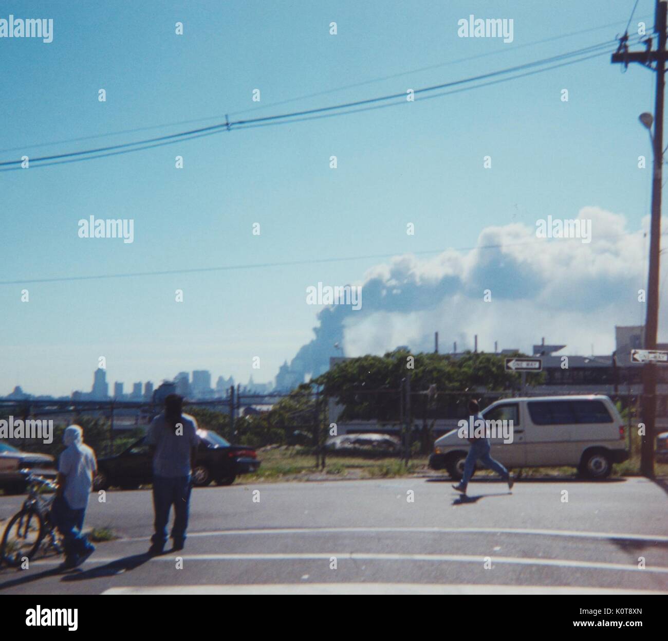 Angriffe auf das world trade center Fotos und Bildmaterial in hoher