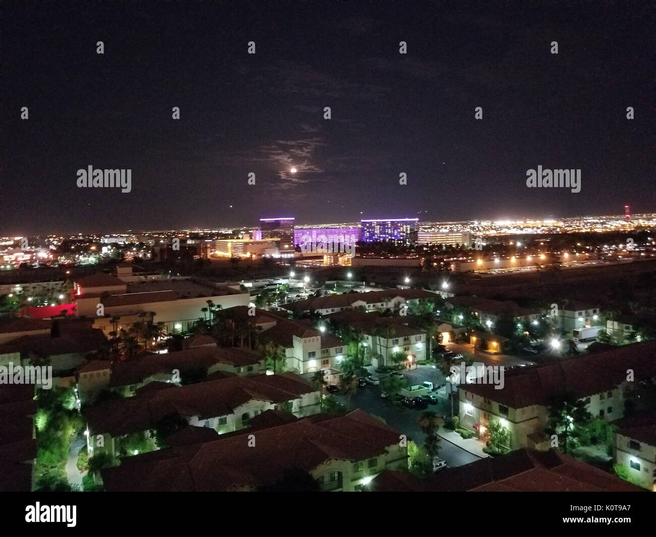 Las Vegas bei Nacht Stockfoto