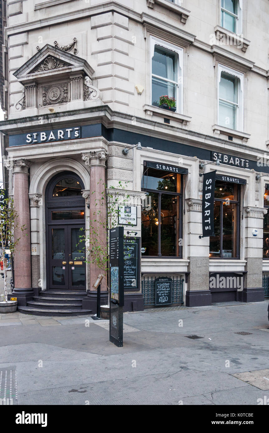 St. Barts Public House in Smithfield, London, England. Stockfoto