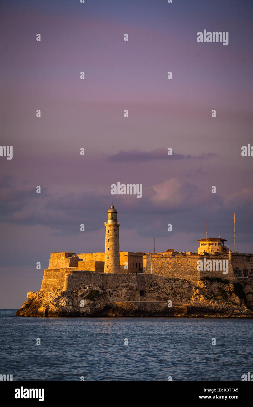 Morro Castle oder Castillo De Los Tres Reyes del Morro, Havanna, Kuba Stockfoto