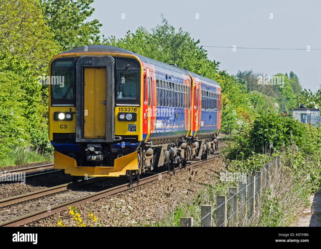 Diesel Multiple Unit 153376 Stockfoto