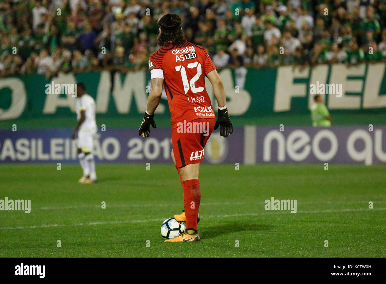 CHAPECÓ, SC - 23.08.2017: CHAPECOENSE X KORINTHER - cássio die Korinther, für die 20. Runde der brasilianischen Fußball-Meisterschaft der Serie A 2017. (Foto: Fernando Remor/Mafalda Presse/Fotoarena) Stockfoto