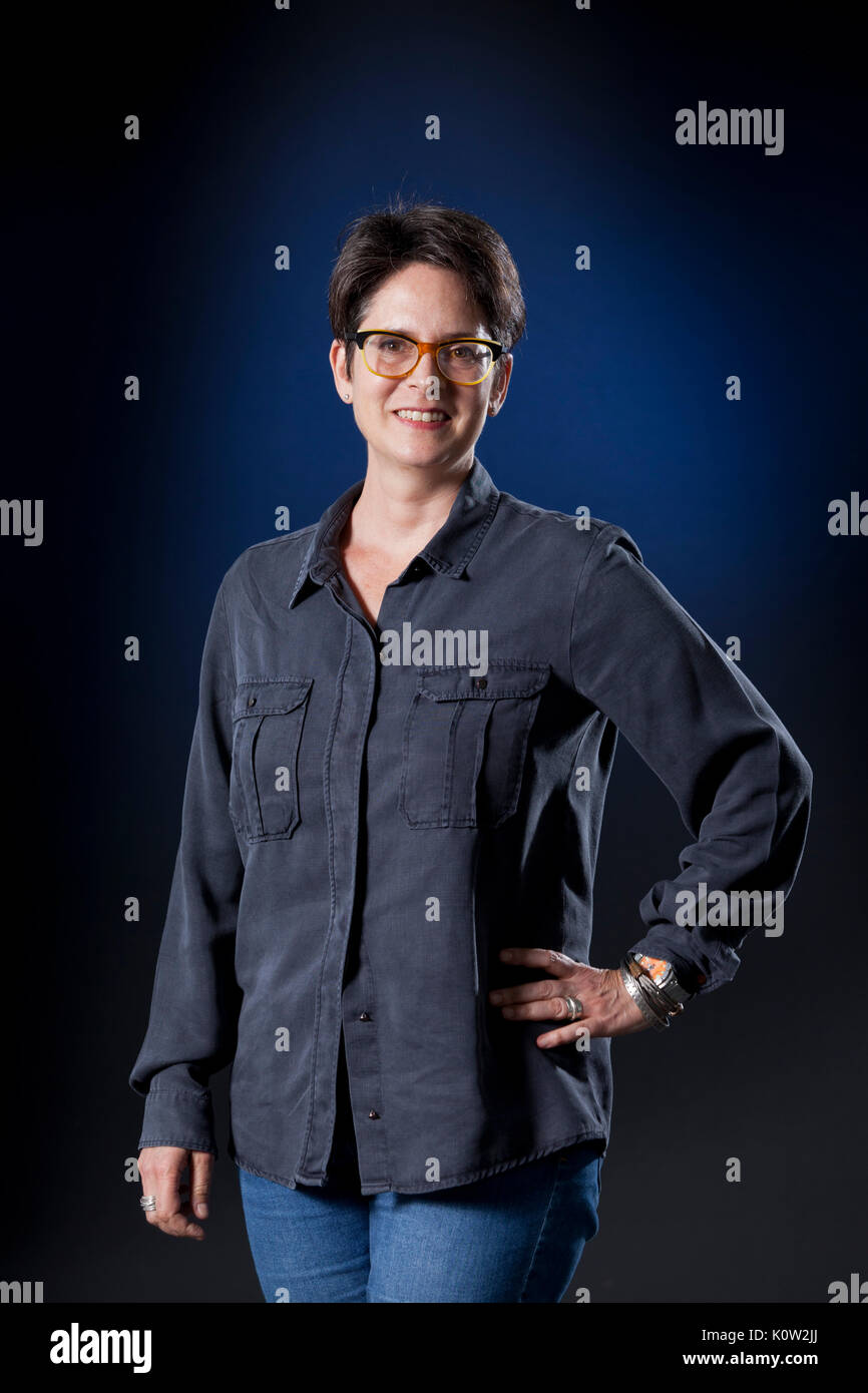 Edinburgh, Großbritannien. 24. August 2017. Erica Wagner, der US-amerikanische Autor und Kritiker, ehemaliger Kulturredakteur der Zeiten, beim Edinburgh International Book Festival erscheinen. Gary Doak/Alamy leben Nachrichten Stockfoto