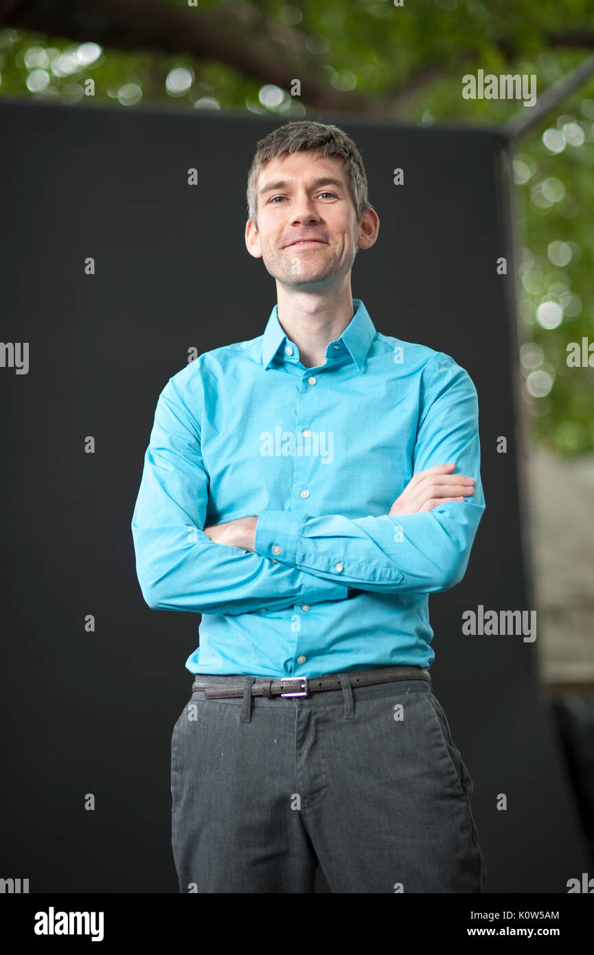 Edinburgh, Großbritannien. 25. August 2017. Autor Martin Gayford beim Edinburgh International Book Festival erscheinen. Credit: Lorenzo Dalberto/Alamy leben Nachrichten Stockfoto
