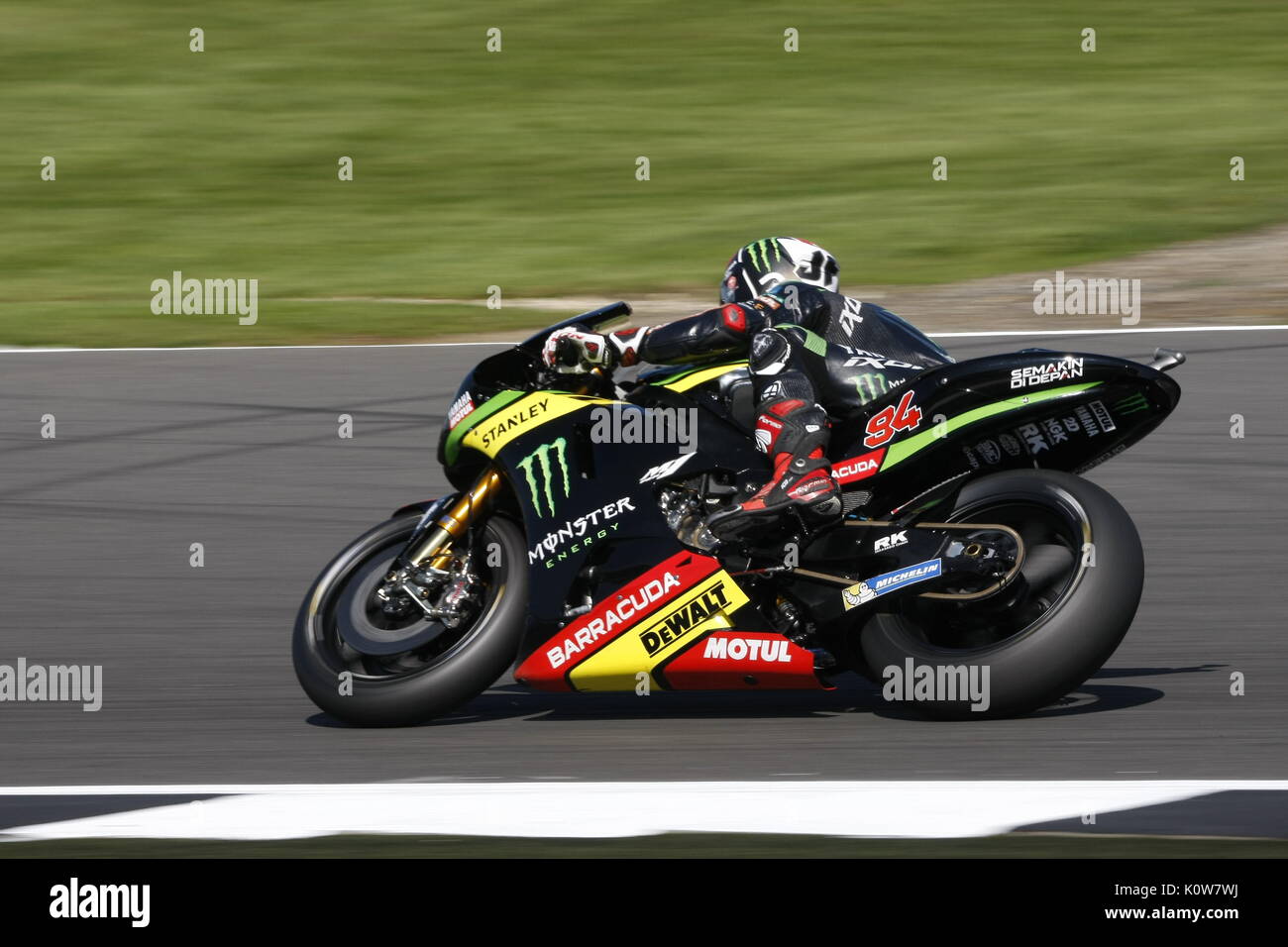 Silverstone, Großbritannien. 25 Aug, 2017. Silverstone, 25. August, 2017 Jonas Folger, Monster Yamaha, während der OCTO britischen MotoGP-Wochenende Credit: Motofoto/Alamy leben Nachrichten Stockfoto