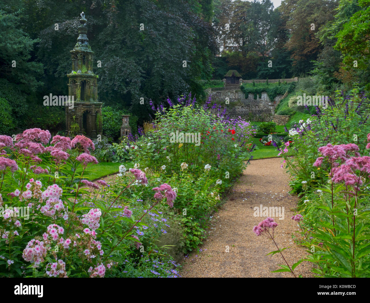 Die Plantage ist ein Garten restaurierten Viktorianischen Garten in Earlham Road, Norwich Norfolk entfernt Stockfoto Die Plantage ist ein Garten restaurierten Viktorianischen Garten in Earlham Road, Norwich Norfolk entfernt Stockfoto