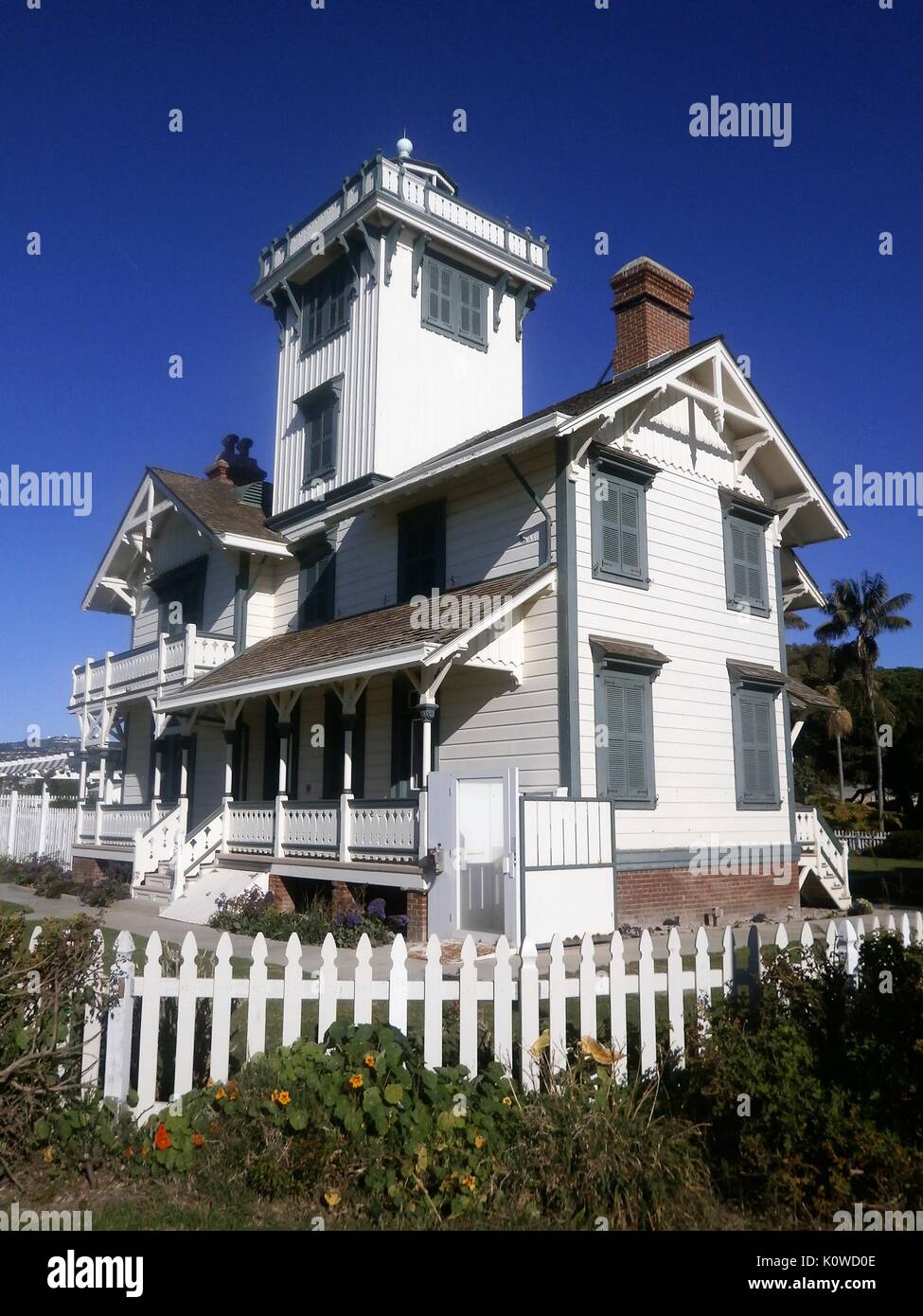 Point Fermin einen Leuchtturm auf Point Fermin in San Pedro, Kalifornien Stockfoto