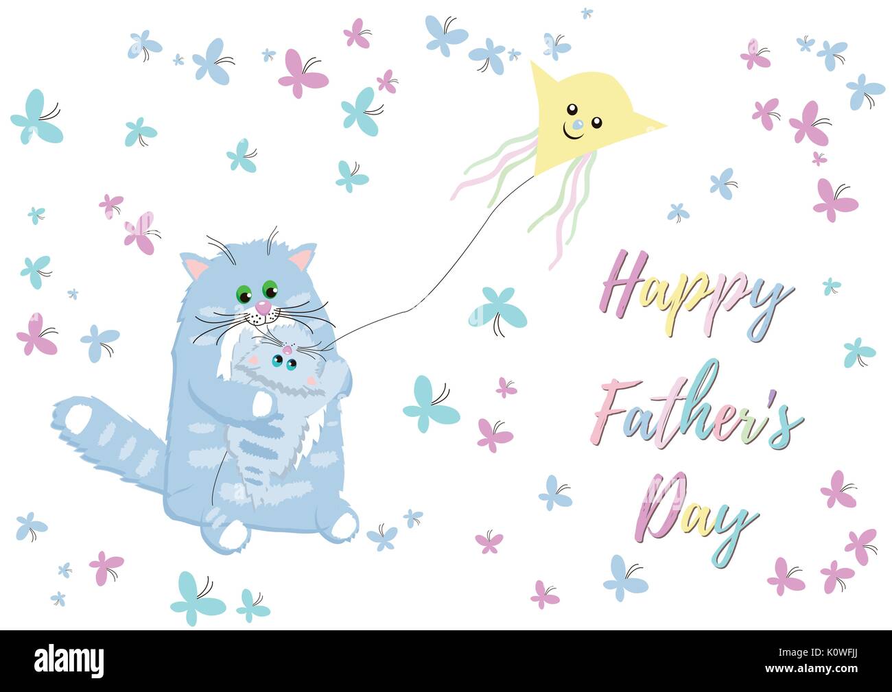 Weihnachtsgrüße der Illustration Vater Tag Stock Vektor