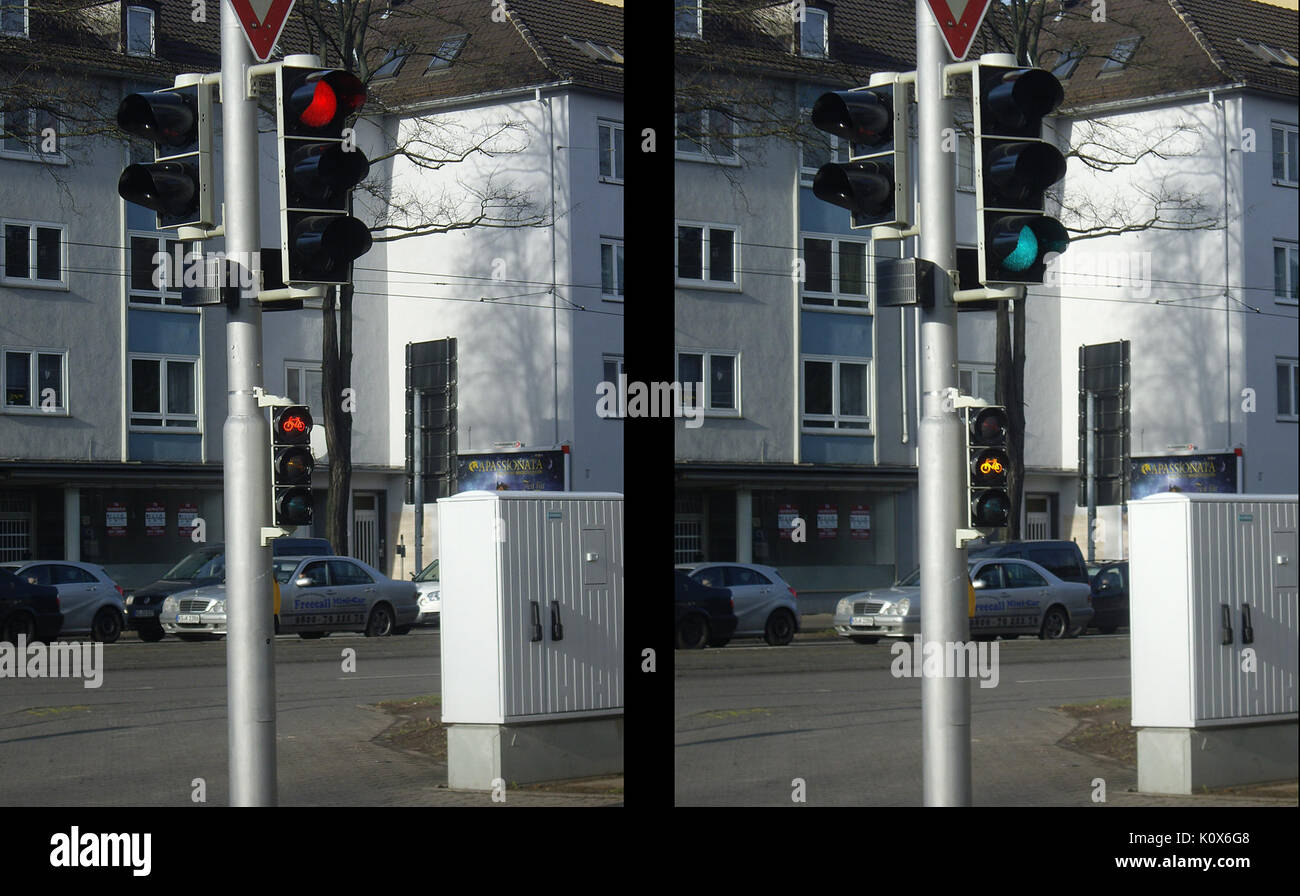 Ampel Kassel 01a Stockfoto