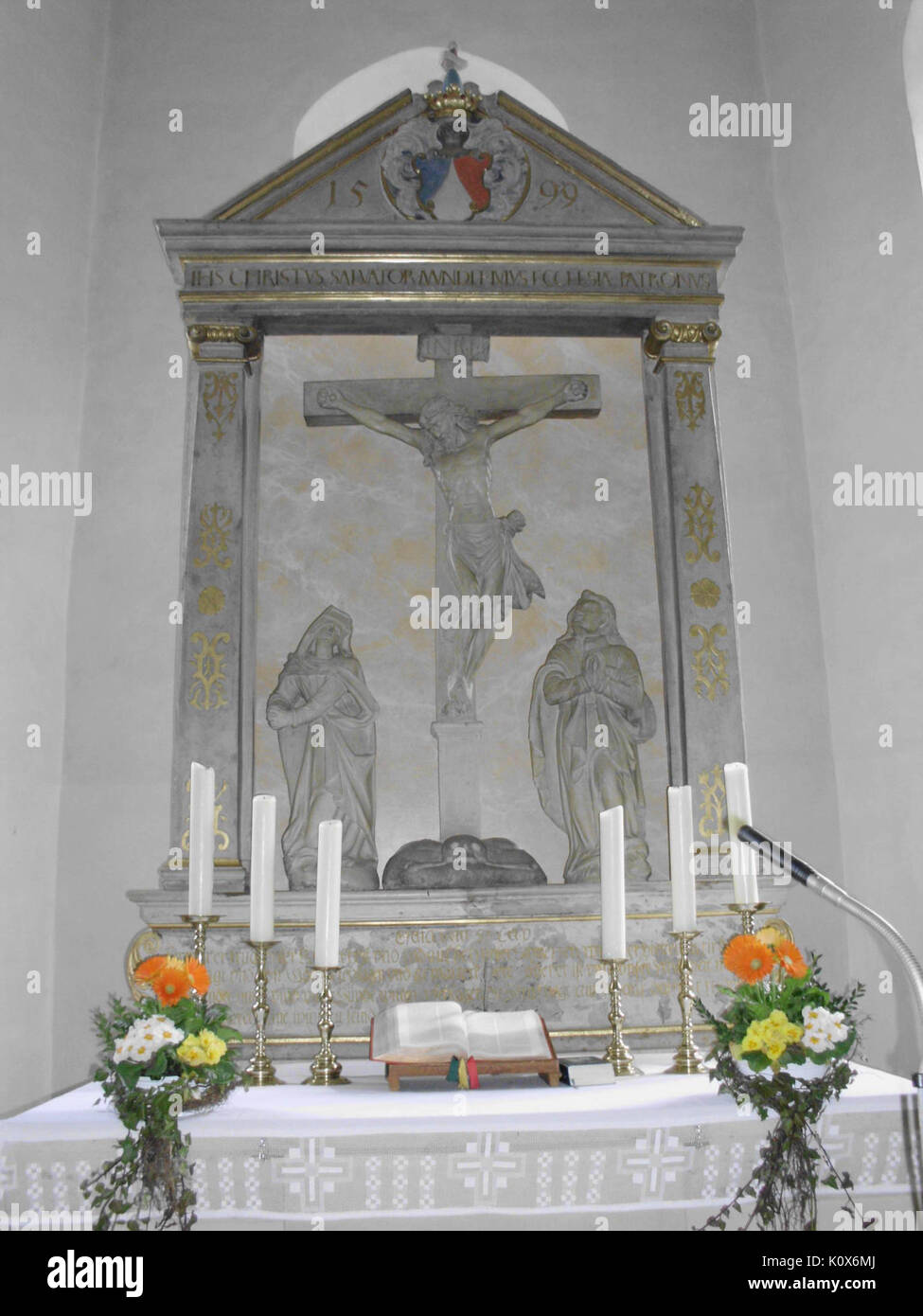 Langlau, Renaissance Altar Stockfoto