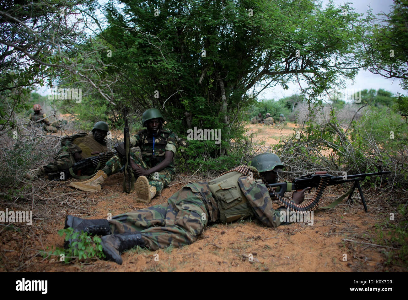 Die AMISOM&Somali National Army operation Afgoye Korridor Tag 1 15 (7293166504) Stockfoto