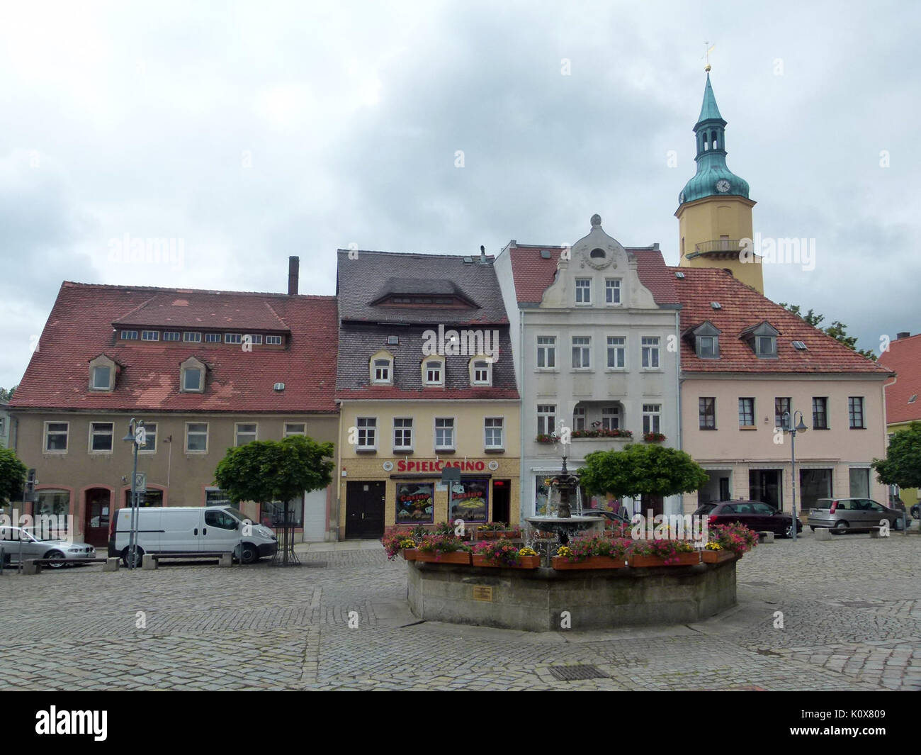 Am Markt 7 8 9 10 Pulsnitz Stockfoto