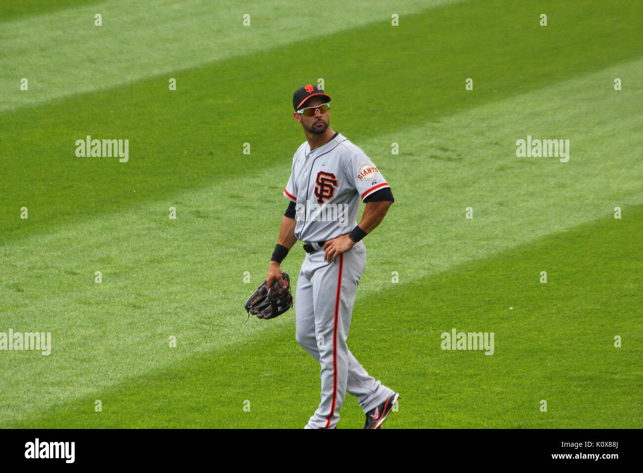 Angel Pagan, MLB Baseball Player für San Francisco Giants 02. Stockfoto