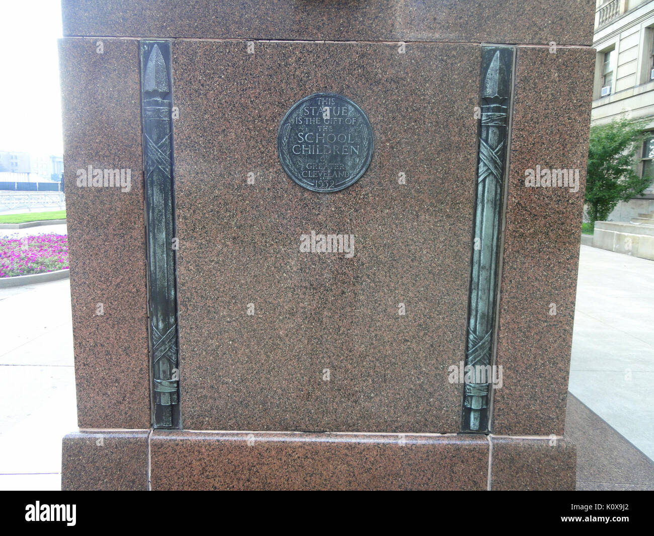 Abraham Lincoln von Max Kalish Cleveland Municipal School District Headquarters DSC 07952 Stockfoto