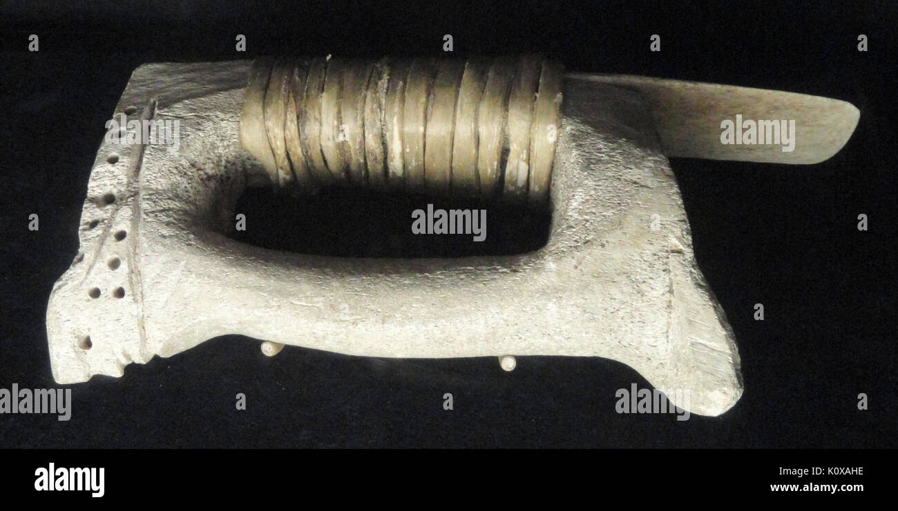 Dechsel, 1875 1900, Inuit, Alaska Houston Museum der Naturwissenschaften DSC02102 Stockfoto