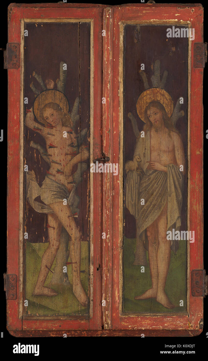 Altar Schrein mit Madonna und Kind mit Spender MET DP 164880 Stockfoto