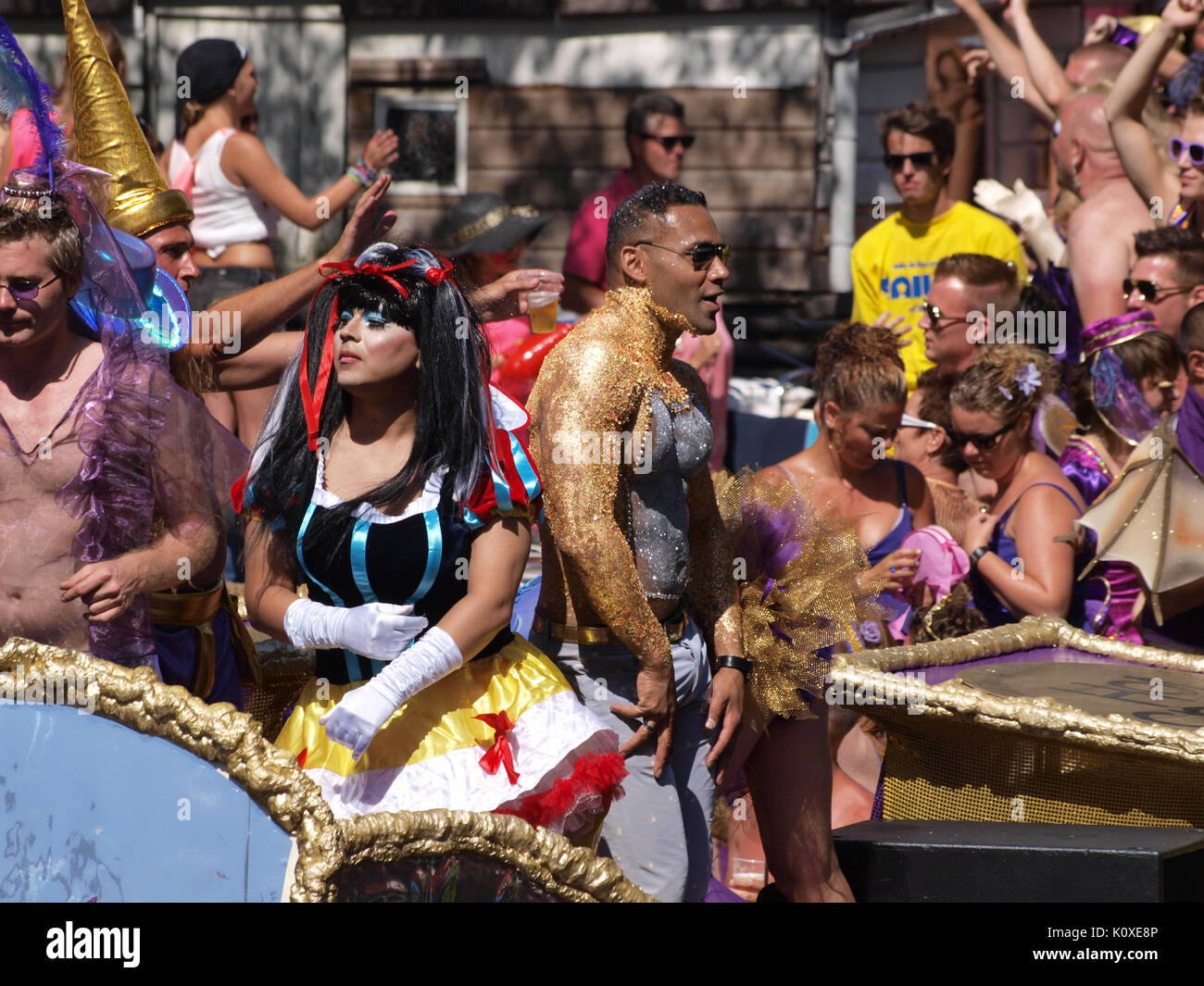 Amsterdam Gay Pride 2013 Boot Nr. 37 Hot Spot Cafe pic 4 Stockfoto