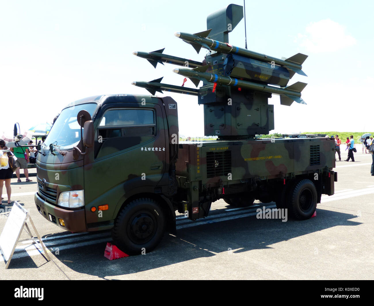 Antilope Air Defence System Anzeige bei Tainan Luft tritt Base Schürze 20130810 Stockfoto