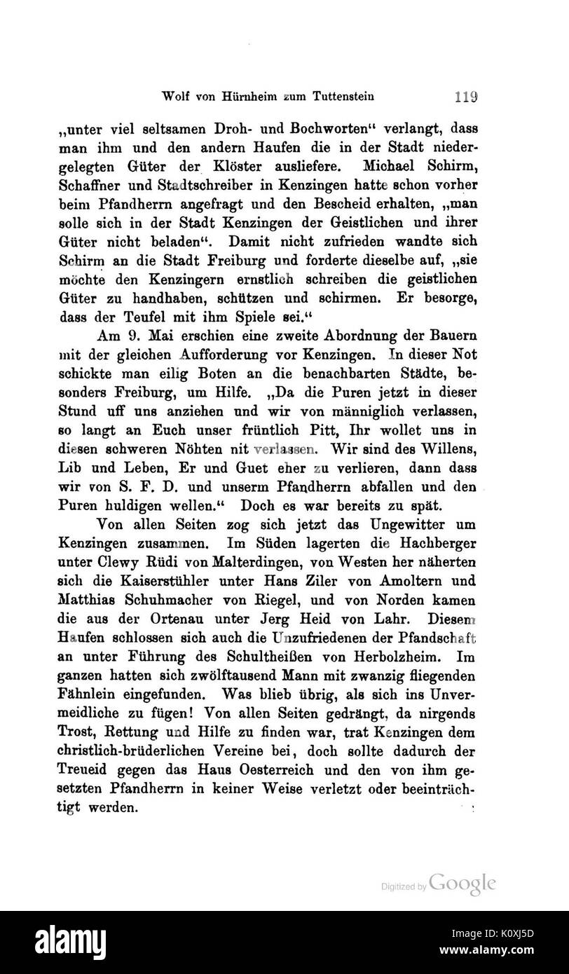 Alemannia XXIX 119 Stockfoto